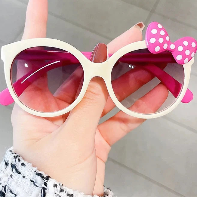 1-2Pcs Night Sunglasses Bow Decor Big Frame