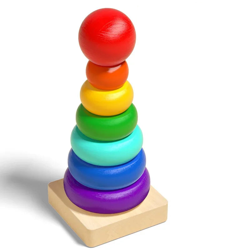 Montessori Wooden Sorting Stacking Toys Puzzle