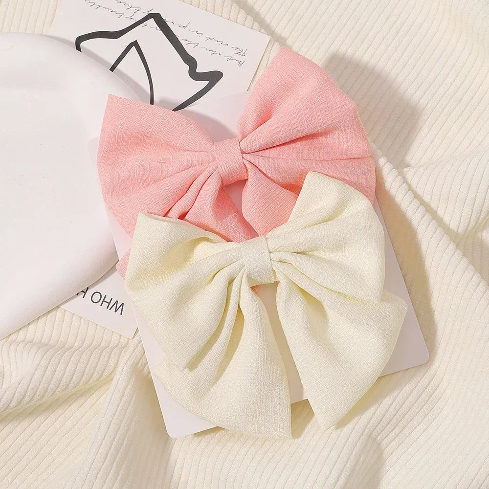 2 Pcs/ Set 4.5" Cheer Bow Hair Clip