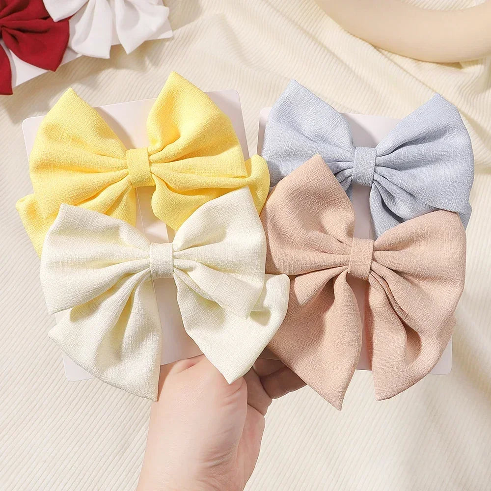 2 Pcs/ Set 4.5" Cheer Bow Hair Clip