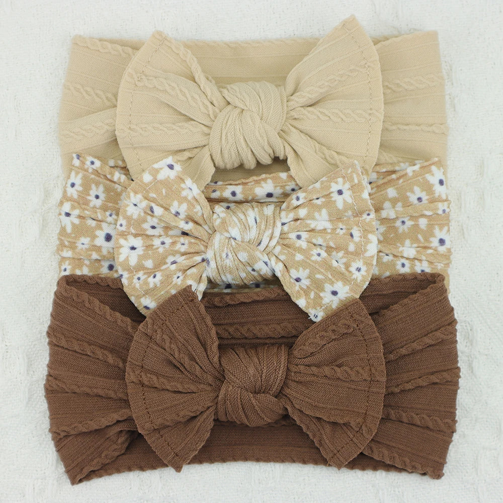 3Pcs/Set Baby Girl Headbands Lot Bows Baby Headband