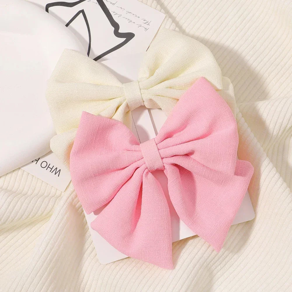 2 Pcs/ Set 4.5" Cheer Bow Hair Clip