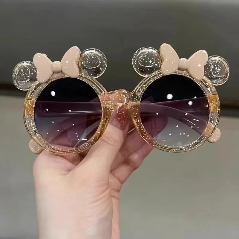 Cute Crystal Bow Girls Children Sunglasses