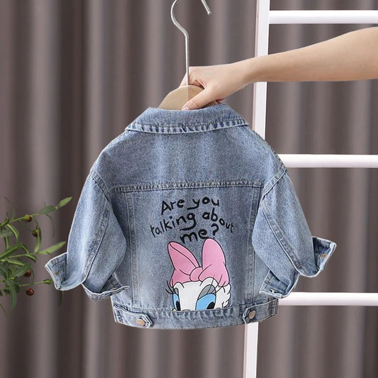 Cartoon Daisy Denim Jacket