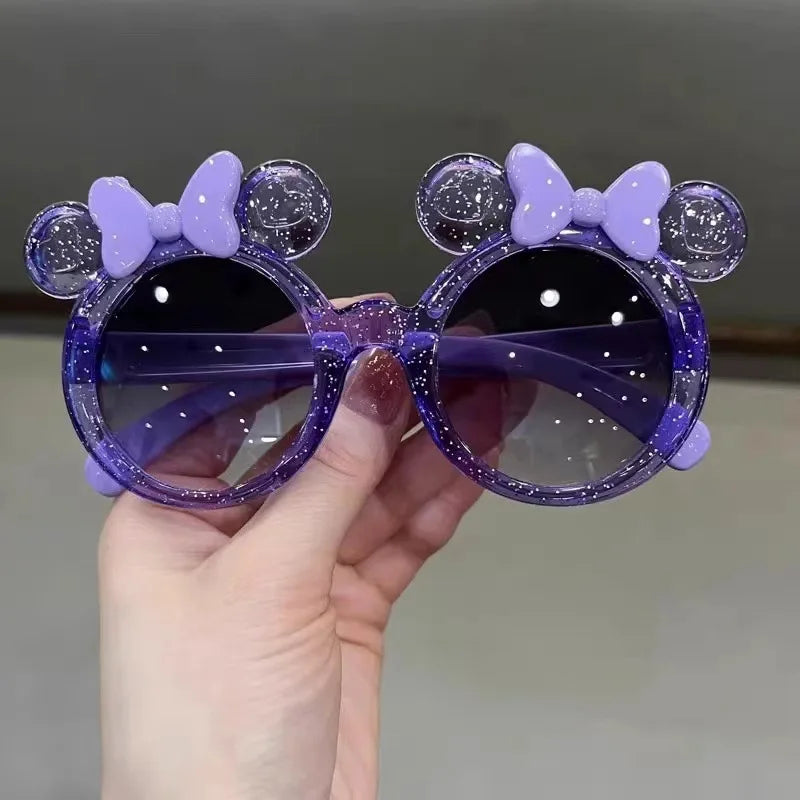 Cute Crystal Bow Girls Children Sunglasses