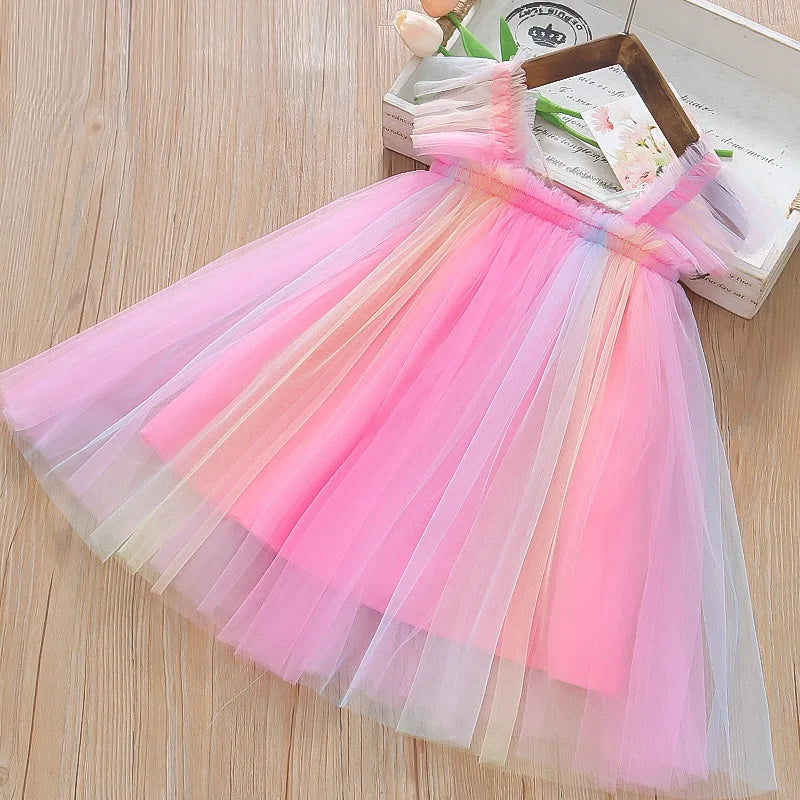 Cute Butterfly Wing Chiffon Baby Girl Princess Dress