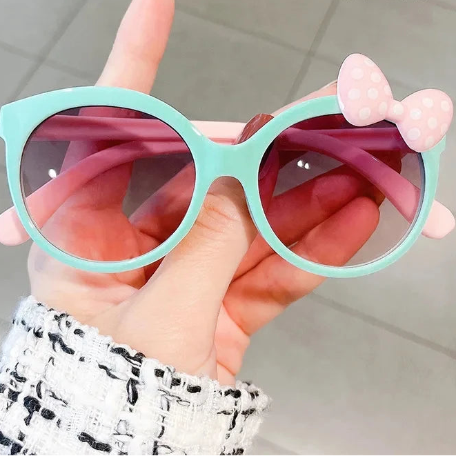 1-2Pcs Night Sunglasses Bow Decor Big Frame