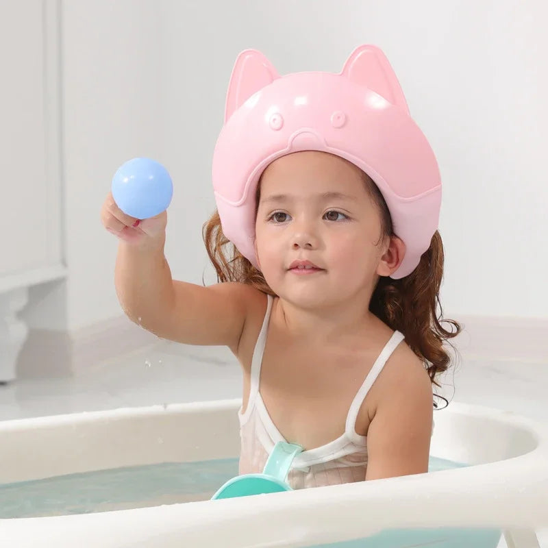 Baby Shampoo Cap Adjustable Childrens Shower Hat