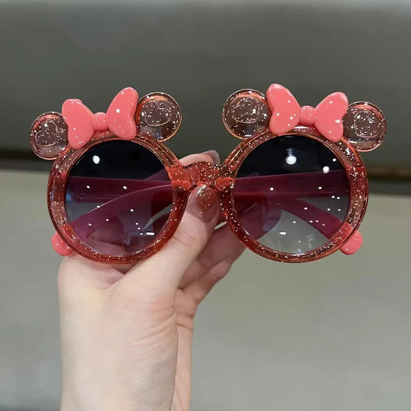 Cute Crystal Bow Girls Children Sunglasses