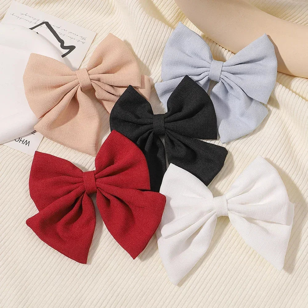 2 Pcs/ Set 4.5" Cheer Bow Hair Clip
