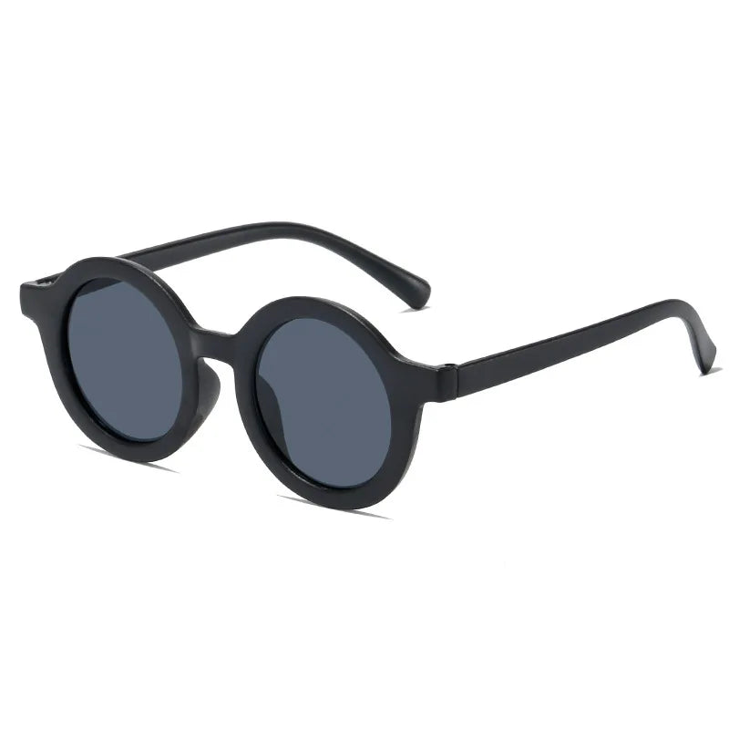 Round Frame Candy Colored Sunglasses