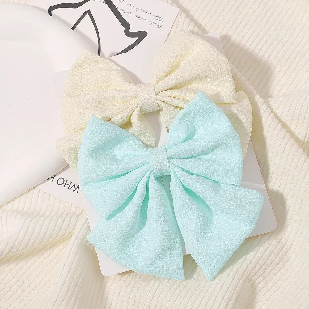 2 Pcs/ Set 4.5" Cheer Bow Hair Clip