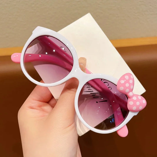 1-2Pcs Night Sunglasses Bow Decor Big Frame