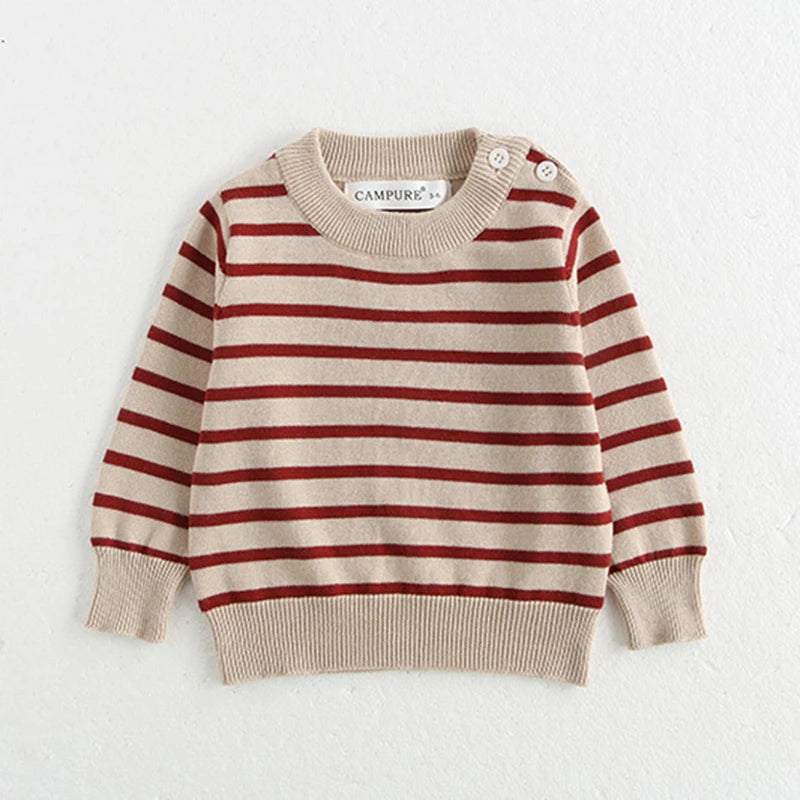 Bow Knit Sweater+Bell-Bottoms Suit 2Pcs Infant Girls Knit Tracksuits