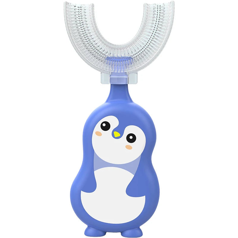 1/3 Pcs U-Shape Kids Toothbrush BPA Free 360-Degree Oral Cleaning