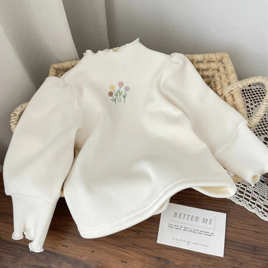 Baby Girls Top Winter Kids Warm Thickening Sweater