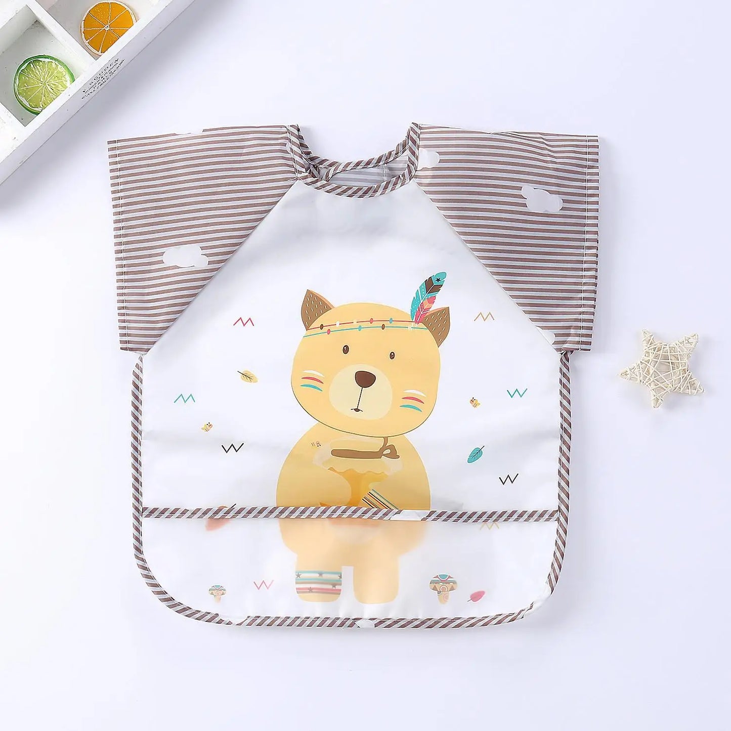 Cute Colorful Cartoon Waterproof Bib