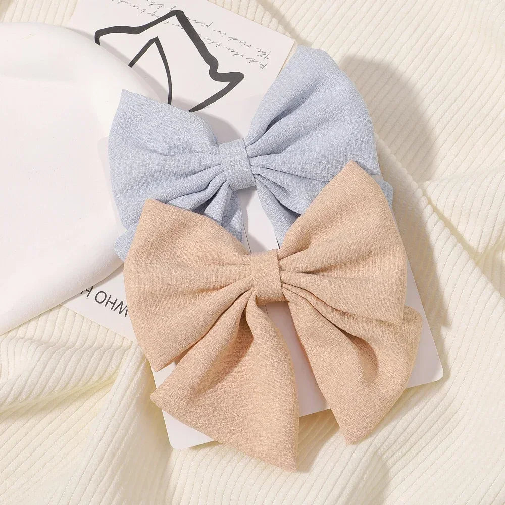 2 Pcs/ Set 4.5" Cheer Bow Hair Clip