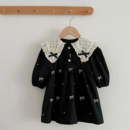 One Piece Clothes Embroidery Kids Dress