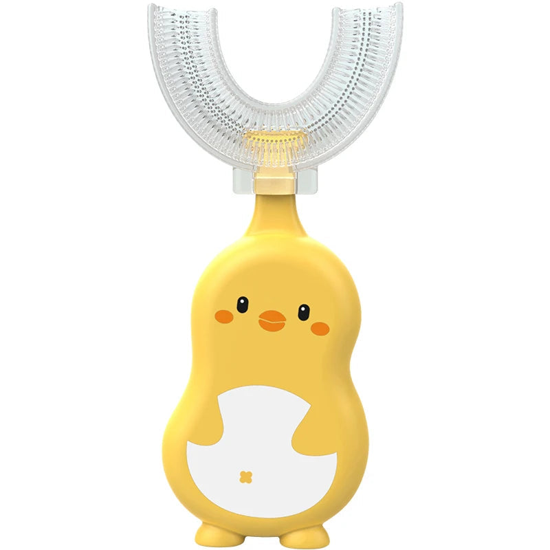 1/3 Pcs U-Shape Kids Toothbrush BPA Free 360-Degree Oral Cleaning
