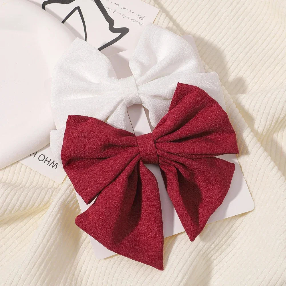 2 Pcs/ Set 4.5" Cheer Bow Hair Clip