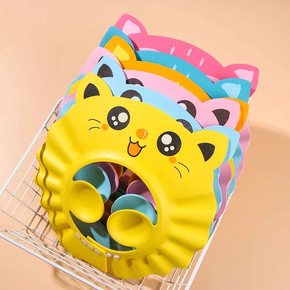 Adjustable Baby Shower Caps Child Kids Shampoo Hat