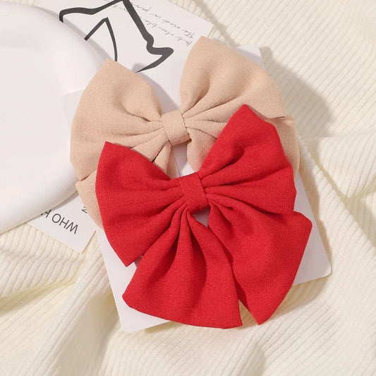 2 Pcs/ Set 4.5" Cheer Bow Hair Clip