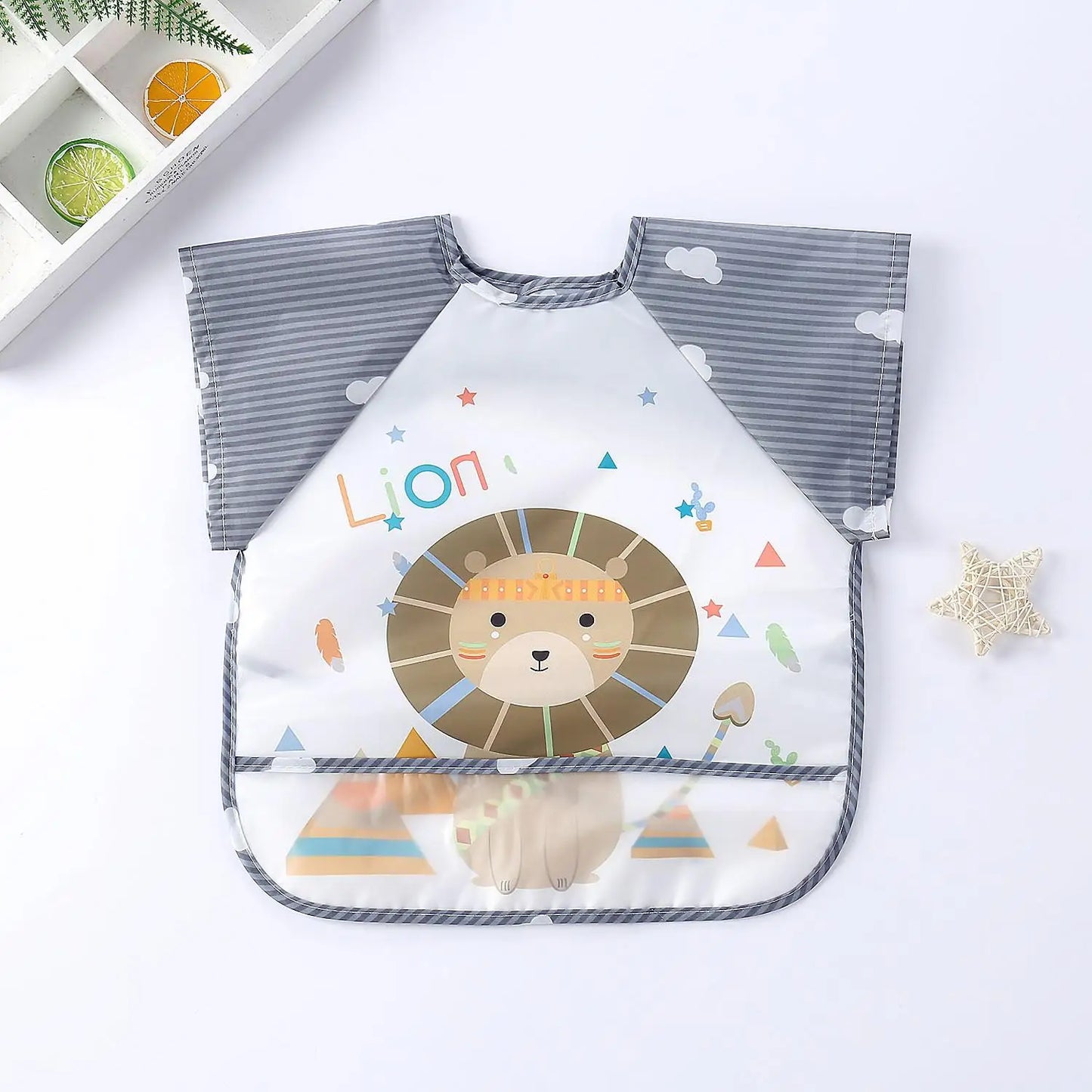 Cute Colorful Cartoon Waterproof Bib