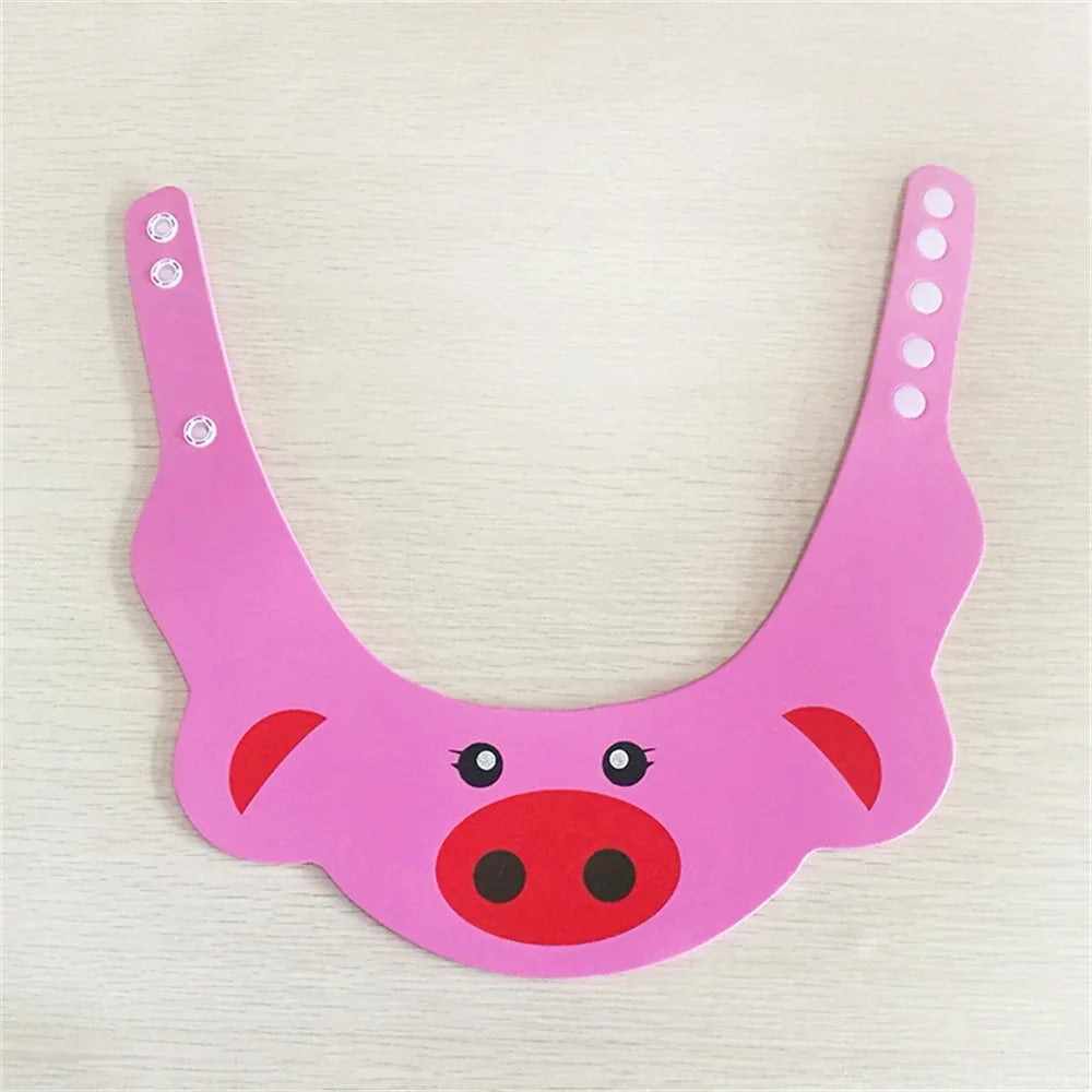 Baby Shower Soft Cap Adjustable Hair Wash Hat for Kids Ear Protection