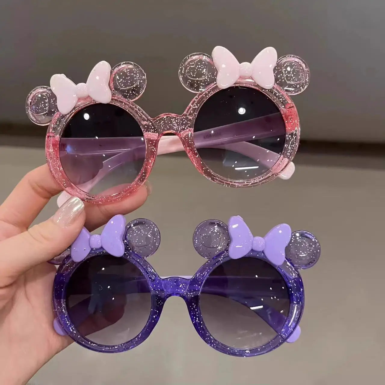 Cute Crystal Bow Girls Children Sunglasses