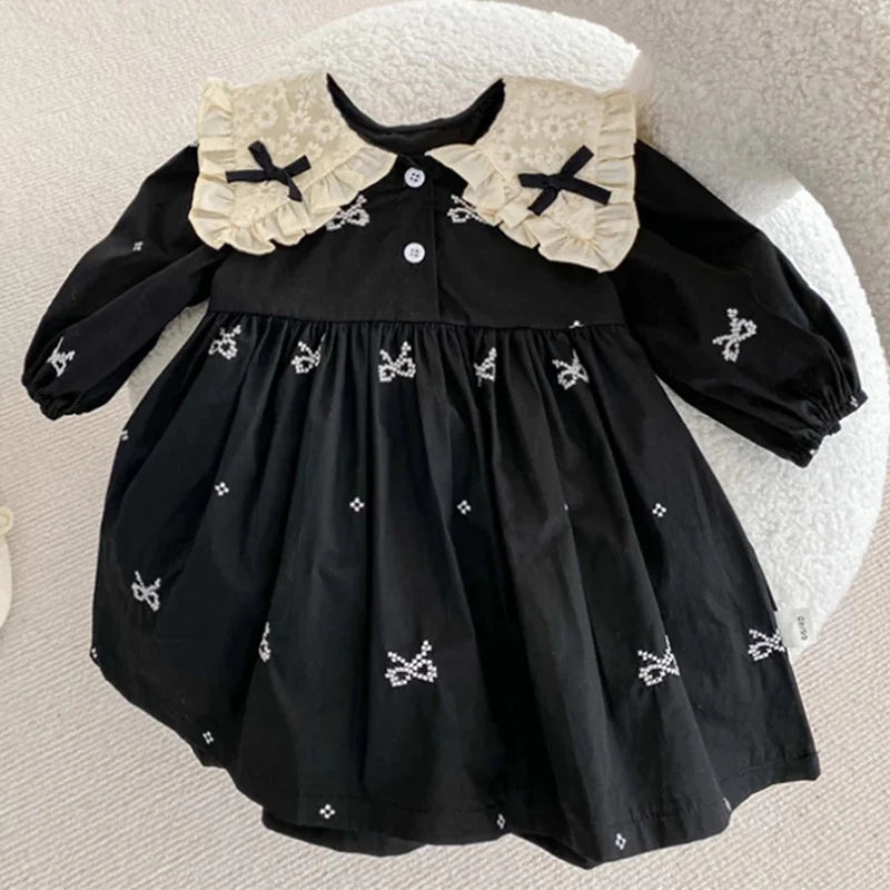One Piece Clothes Embroidery Kids Dress