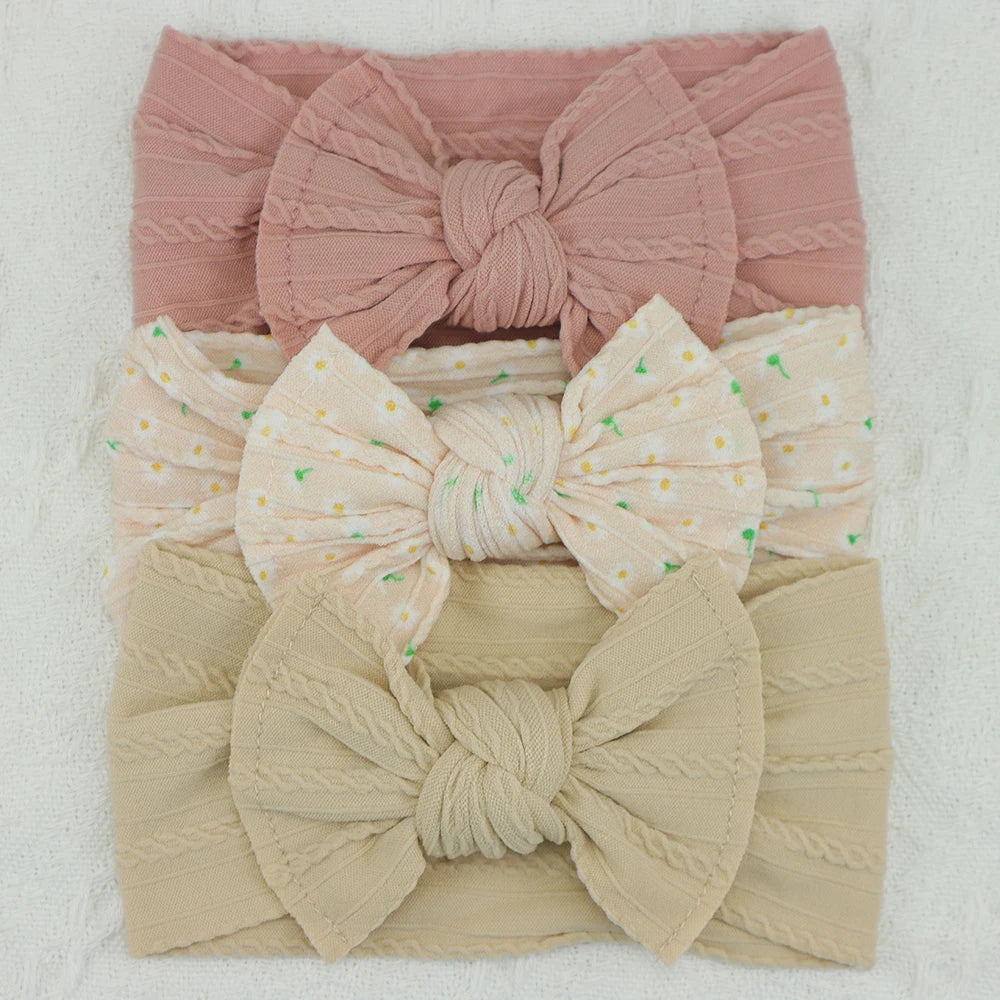 3Pcs/Set Baby Girl Headbands Lot Bows Baby Headband