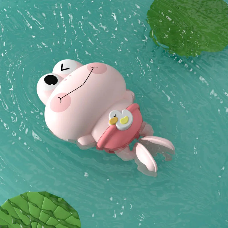 Children's Bath Toys - Clockwork Frogs That Float And Swim