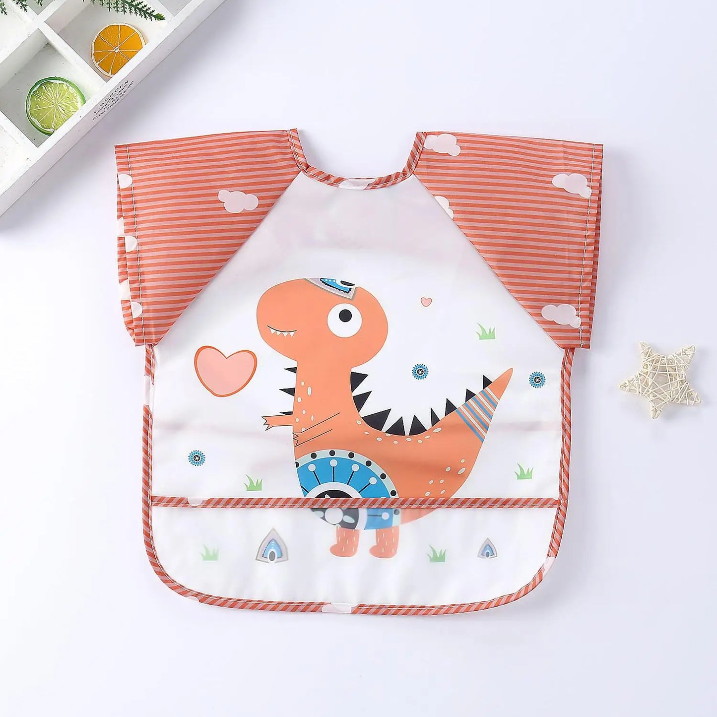 Cute Colorful Cartoon Waterproof Bib