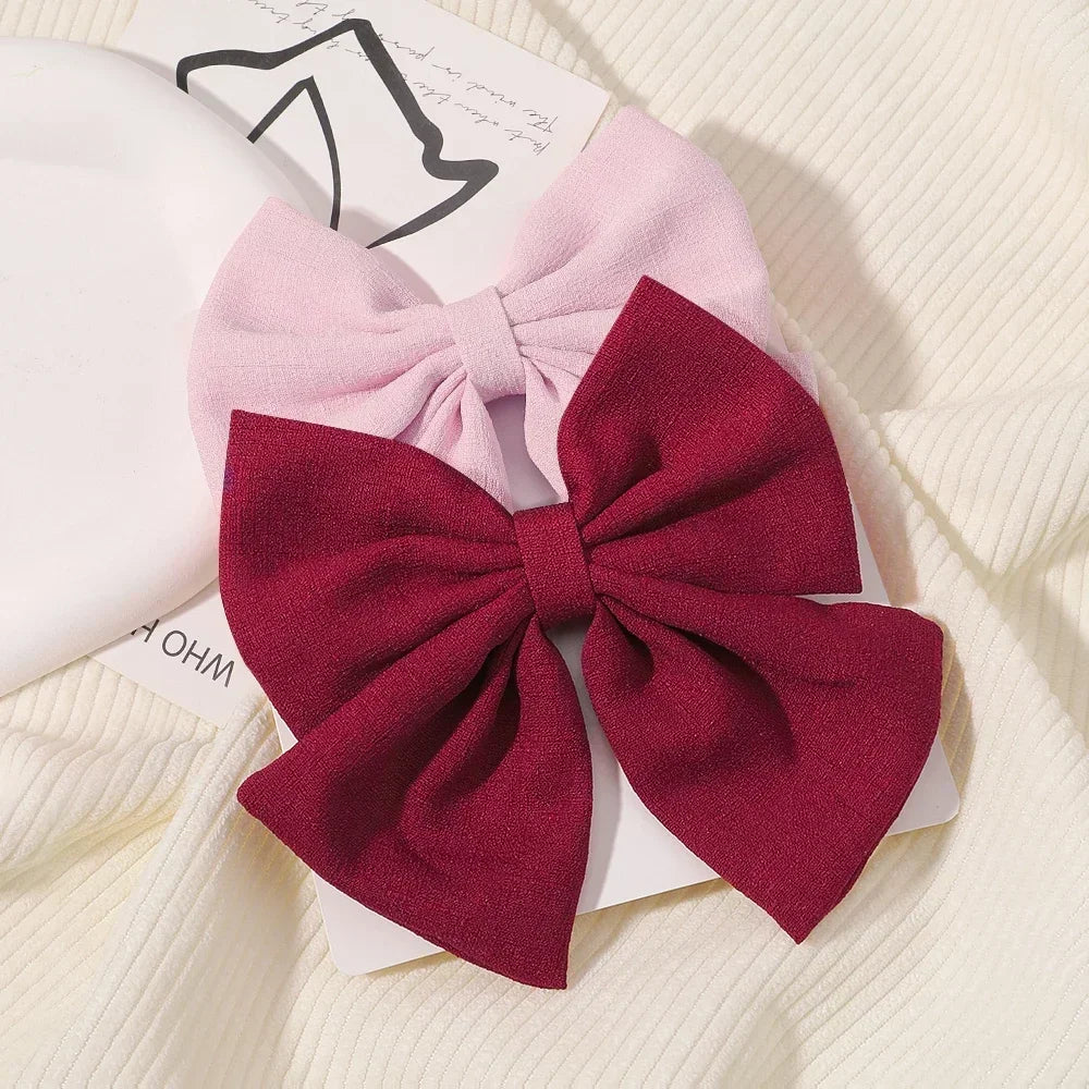 2 Pcs/ Set 4.5" Cheer Bow Hair Clip